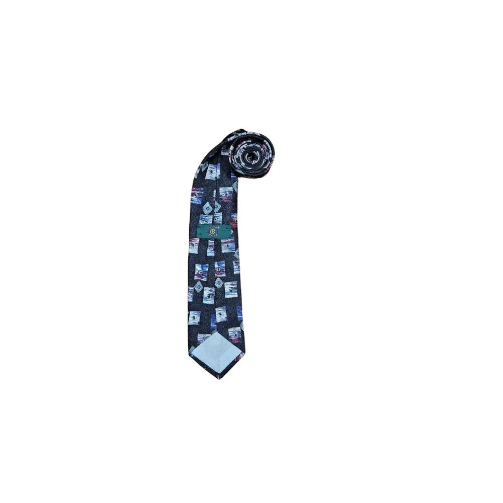 Vintage Club Room Boy's 100% Silk Abstract Tie